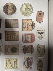 Victorian Trading 50 Gothic Apothecary Potion Labels Planner Journal Stickers