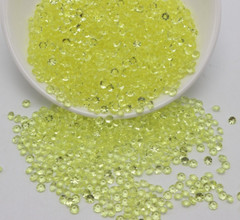 2000 Yellow Acrylic 4mm Diamond Confetti Wedding Deco Supplies Table Scatter