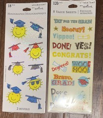 Hallmark Stickeroni Stickers, Graduation Theme, 10 Sheets, 138 Stickers