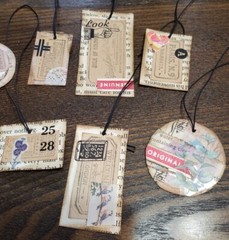 Lot 10 Junk Journal Tags Text Tickets Vintage Ephemera Crafts Cards Scrapbook