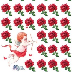 Violette Stickers – Mini Red Roses – 1 Miniature Flower Sticker Sheet – Crafts
