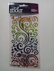 Sticko Rainbow Swirls Scrapbooking Stickers