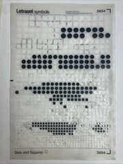 Letraset Chartpak Zip A Tone Circles Squares And Arrows – 4 Partial Sheets