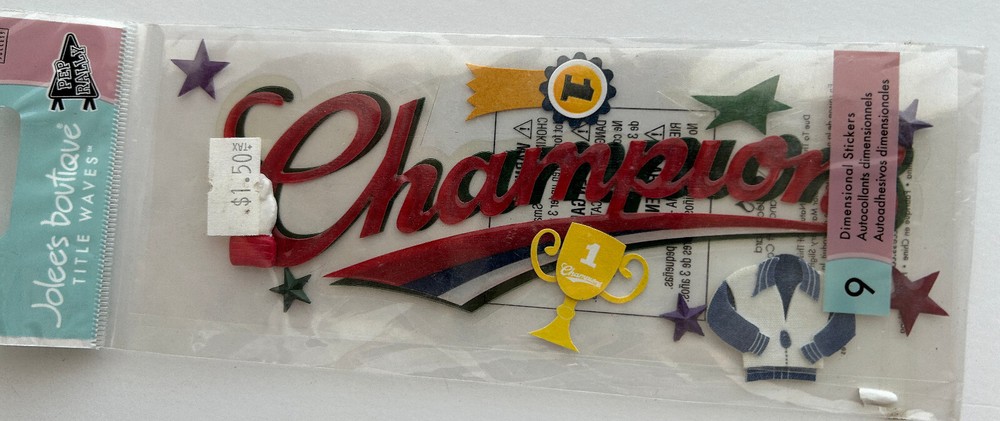 FUN Jolee’s Boutique Vintage Stickers NIP-Theme: SPORTS #2 Misc Rare Choose