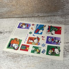 VTG Peanuts Characters Snoopy Stickers 1958, 1965 United Feature Syndicate