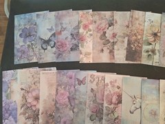 100Pc Floral Abundance Scrapbooking JJ Craft Papers No Duplicates