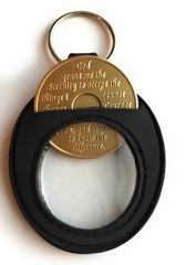 RecoveryChip Universal AA Medallion or Coin Holder Keychain Black Soft Silicone