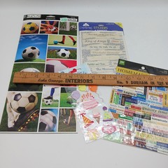 Lot of 4 Sticker Packages Soccer Inspirational Birthday & More