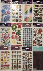 Lot Of 12 STICKO & JOLEE’S BOUTIQUE Scrapbooking Stickers MIXED ASSORTMENT
