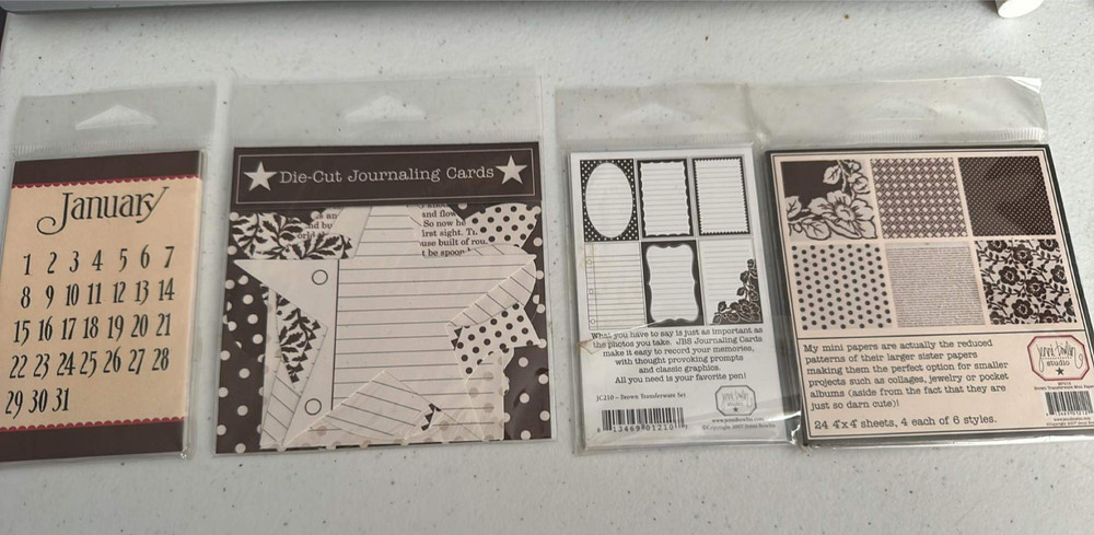 Jenni Bowlin Studio calendar journaling cards mini papers mixed media lot