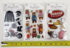 Motorcycle Bears And Baking Stickers The Paper Studio 3 Sticker Sets