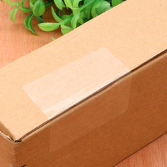 2X2 Inch Rectangle Square Crystal Clear Retail Package Seals Circle Wafer Sticke