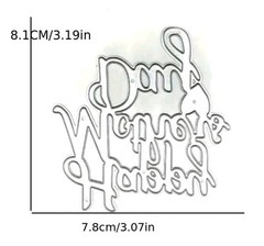 Happy Mothers Day Script Words Die Cut Greeting Card Making Scrapbooking Mom
