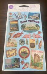 Naturally Gifted Stickers Travel Tropical Vacation Hotel Cruise Beach Postcards