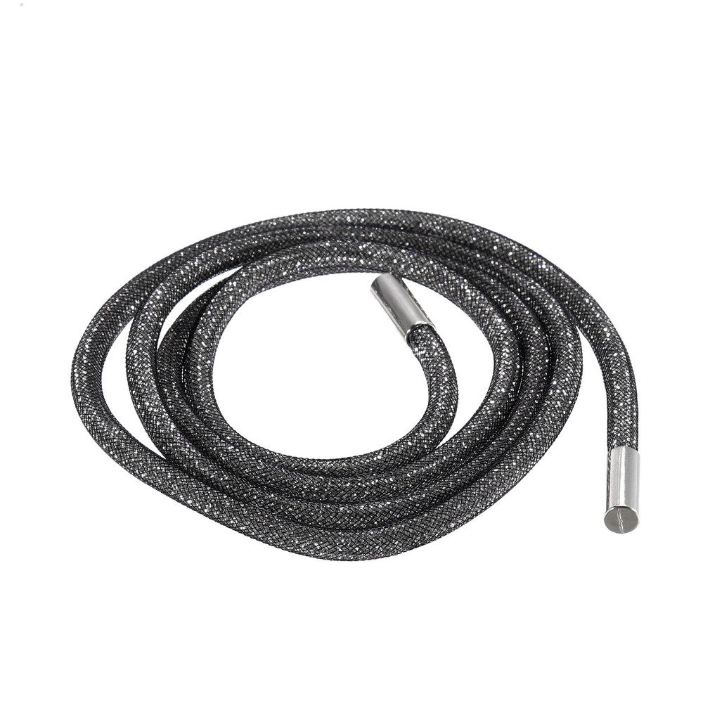 6mm x 120cm Rhinestone Rope Crystal Rope Black Mesh White Diamond