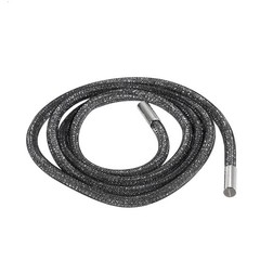 6mm x 120cm Rhinestone Rope Crystal Rope Black Mesh White Diamond