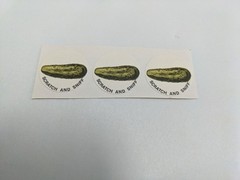 CTP Matte Scratch N Sniff Stickers Sheet of 3 PICKLE (Still Have Strong Smell)