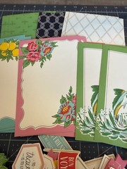 Anna Griffin Vintage Travel Card Toppers Retired Partial Set