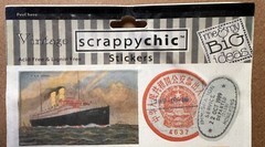 2003 Scrappy Chic “Me & My Big Ideas” Vintage International Travel Stickers NOS