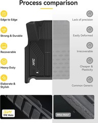 3W Floor Mats for Toyota Tundra 2014-2021 (Only for CrewMax Cab), TPE All Weathe