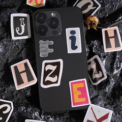 Letter Stickers 52 Pcs A-z Vintage Mini Boxed Adhesive Diy Sticker Gift Sealing