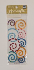 Jolee’s Funky Spirals Birthday Party Confetti Mini Pack Scrapbook Embellishments