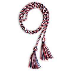 Endea Graduation Single Honor Cord Three-Color (Navy Blue/Red/White)