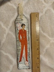 Handmade Zippered Pouch Full Of Vintage Sewing Tags, Charms, Vintage And Modern.