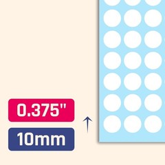 Versatile 3000 White Round Dot Stickers – Perfect for Organizing & Crafts