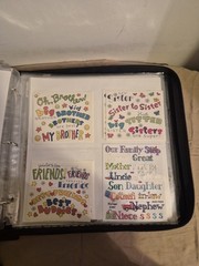 Crop instyle psb 3 ring binder W/ Family friends & home cutouts & Stickers