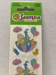 Vintage Prismatic Sandylion Baby Umbrella Stickers Ducks Bottle Present Balloons