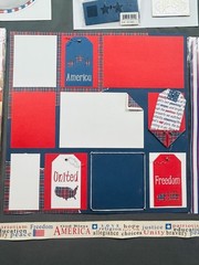 Patriotic Scrapbook Paper Craft Lot 12×12 July 4th USA Layout Stickers Embellish