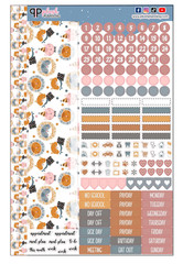 Birthday Cat Friends Design Planner Stickers, Laurel Denise Monthly Sample Kit