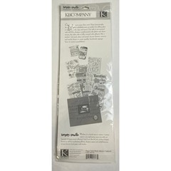 K&C Company Happy Trails Adhesive Chipboard Beach Vacation Sticker Set
