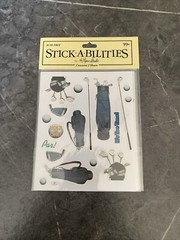 Stickabilities Golf flat Stickers 4X5″ (2 sheets) NOS 2003