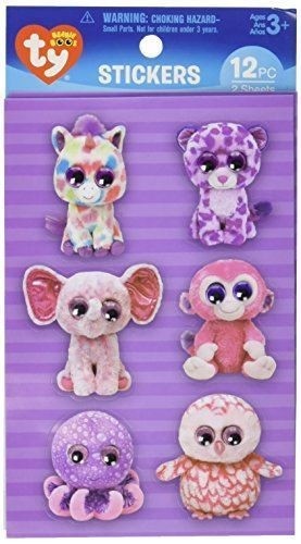 Beanie Boos Sticker Set, Girly Wiggle Eyes