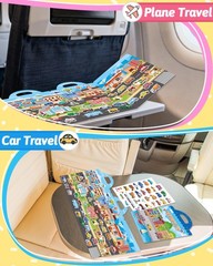 Benresive Reusable Sticker Book for Toddlers, Travel Toys & Craft Activity Gift