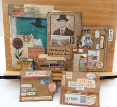 Junk Journal Ephemera Embellishment Add-on Handmade Set Vintage Style Set 4