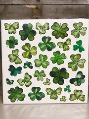 24 Sheets St Patrick’s Day Peel & Stick Stickers Shamrock Irish Over 650pcs
