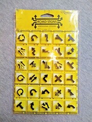 Reminisce Road Signs Traffic Arrows Dimensional Stickers ~ TS