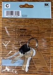 RARE JOLEES Car Keys🔑Fob Home House Key Chain Ring 3D Scrapbook Non-Adhesive
