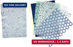 Textured Scrapbook Paper Mesh Fabric – Junk Journal Supplies Assorted Set 51 She