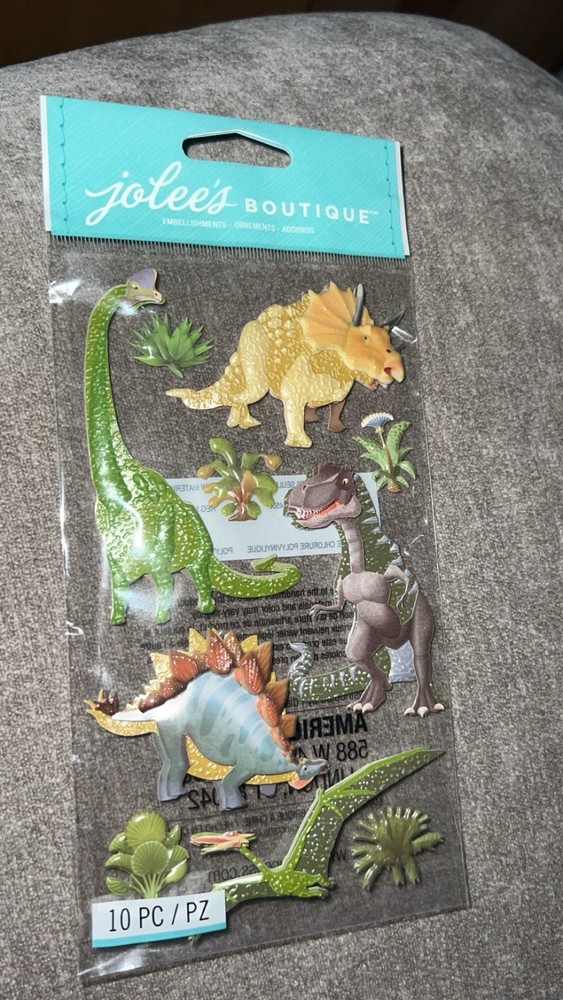 Jolee’s boutique Dinosaurs Scrapbooking Stickers 50-51035