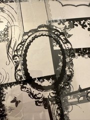 120pcVintage Gothic Transparency Overlay Ephemera LotJunk Journal Vellum Acetate