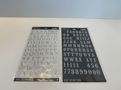 Craft Alphabet Stickers Letters Huge Lot Black Red White And More
