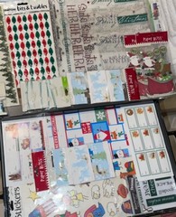 200+ Christmas Holiday Stickers Variety Sizes, Shapes, Styles For Gifts, Decor