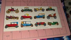 Vintage Stickers Antique Automobiles Merrimack 1979 Hong Kong 1 Sheet READ