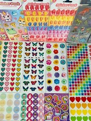 777 STICKER Lot, Sandylion Hallmark Crafters Corner American Greetings Trend +