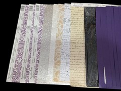 Scrapbooking Lot,25 Sheets of Asst. Paper, Refill Pages, 626 Item Kit. See Pics