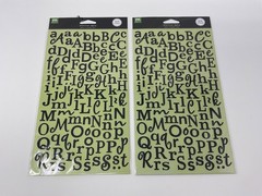 Bundle of 9: Alphabet Stickers As Shown ~ Scrapbook ~ Ephemera